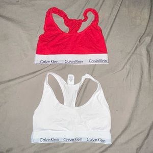 Calvin Klein sports bras